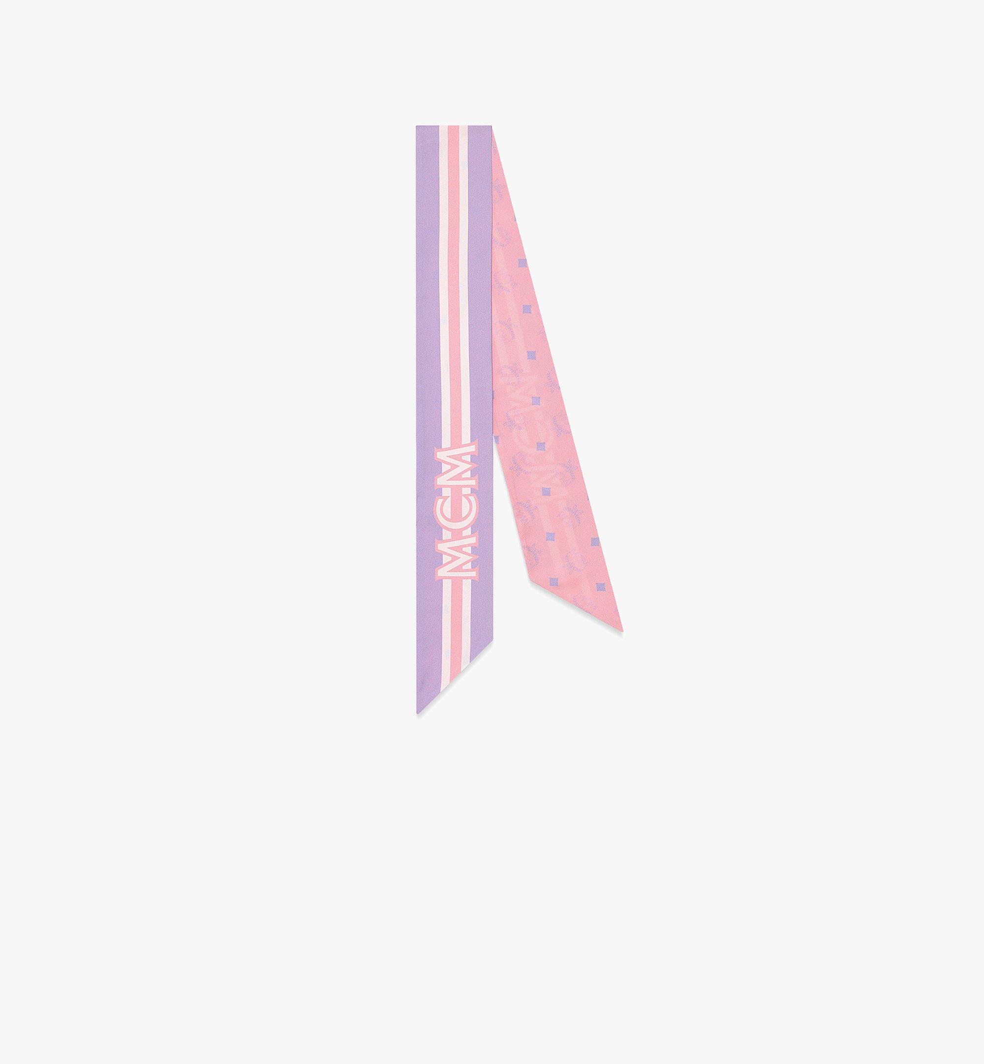 Monogram Print Petite Silk Scarf 1